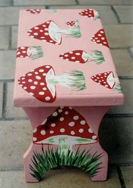 Objekt: Fliegenpilz Fußbank